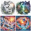 (Multi-Style) Wolf-11CT Stamped Cross Stitch 40*40cm/15.75*15.75in