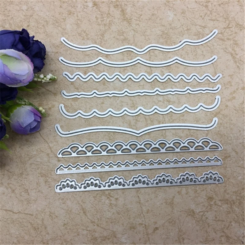 Lovely Borderlines Metal Cutting Dies Stencils for DIY Scrapbooking/photo album Decorative Embossing DIY Paper Cards