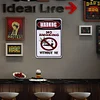 Warning No Smoking Without Me - Vintage Metal Signs - 30*40cm - Warning