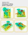 Desktop Maze Game, Plastic Maze Puzzle Game Parent Child Interaction Color Awareness 8 Barriers For Bedroom
