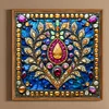 Diamond Painting -DIY Full Round Drill Stained Glass Flower(40*40 CM)