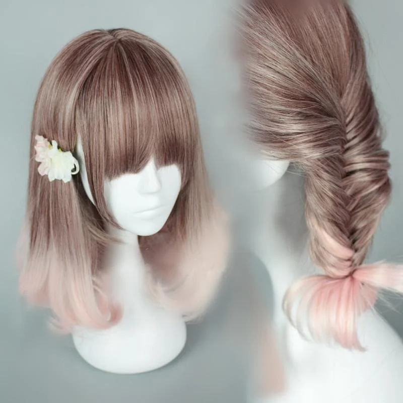 Lolita Brown and Pink Mixed Wig SP165378