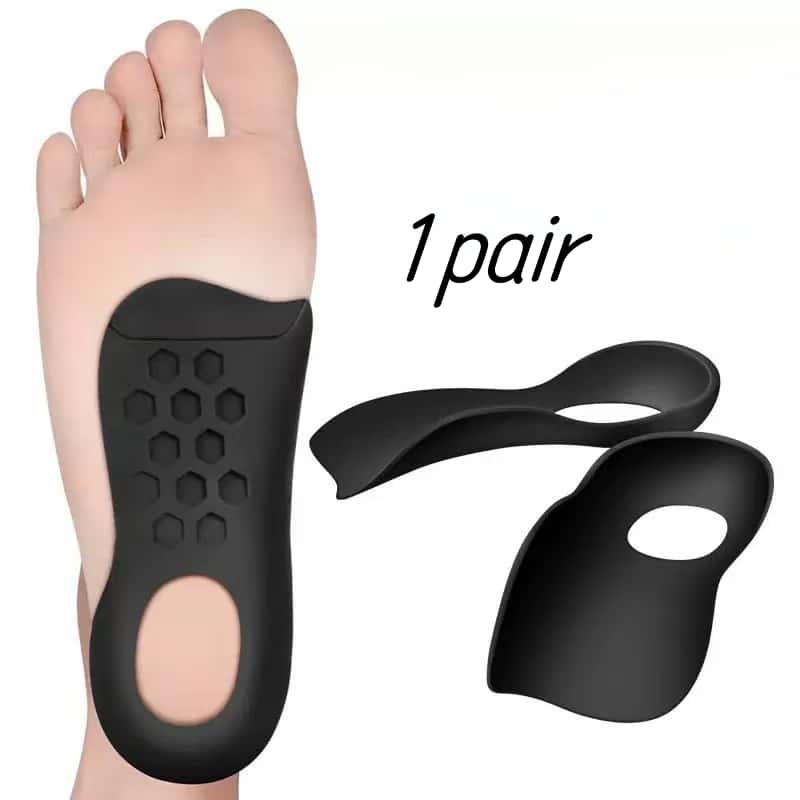 Likron Watches Arch Support Orthotic Shoe Inserts for Flat Feet and Plantar Fasciitis Relief Unisex Gel Foot Support Pads ...