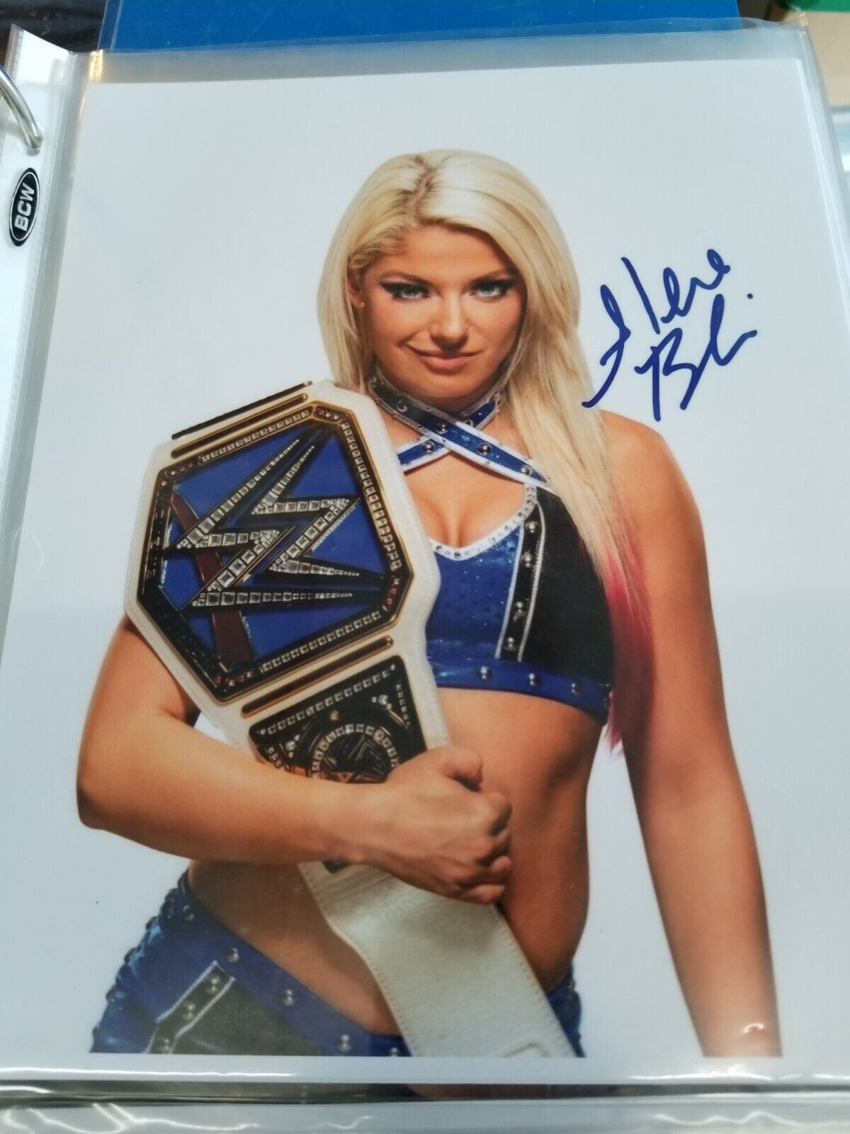 Alexa Bliss Signed 8x10 Photo Poster painting RP -  Shipping!! WWE Diva