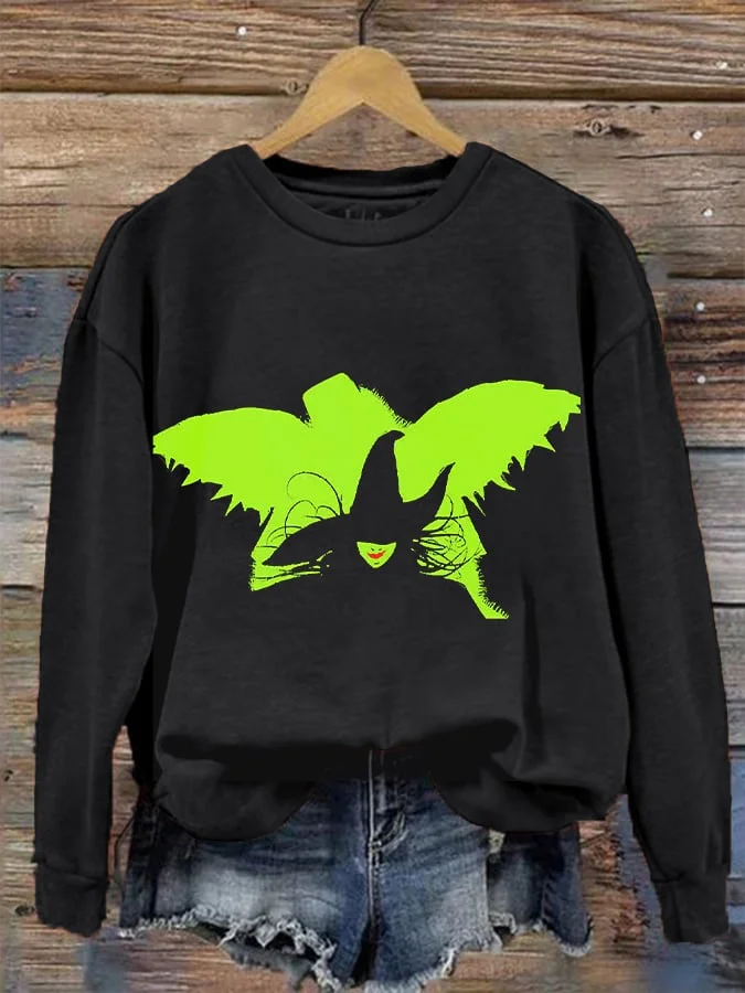 Women's Halloween The wickedest Witch  Print Sweatshirt 