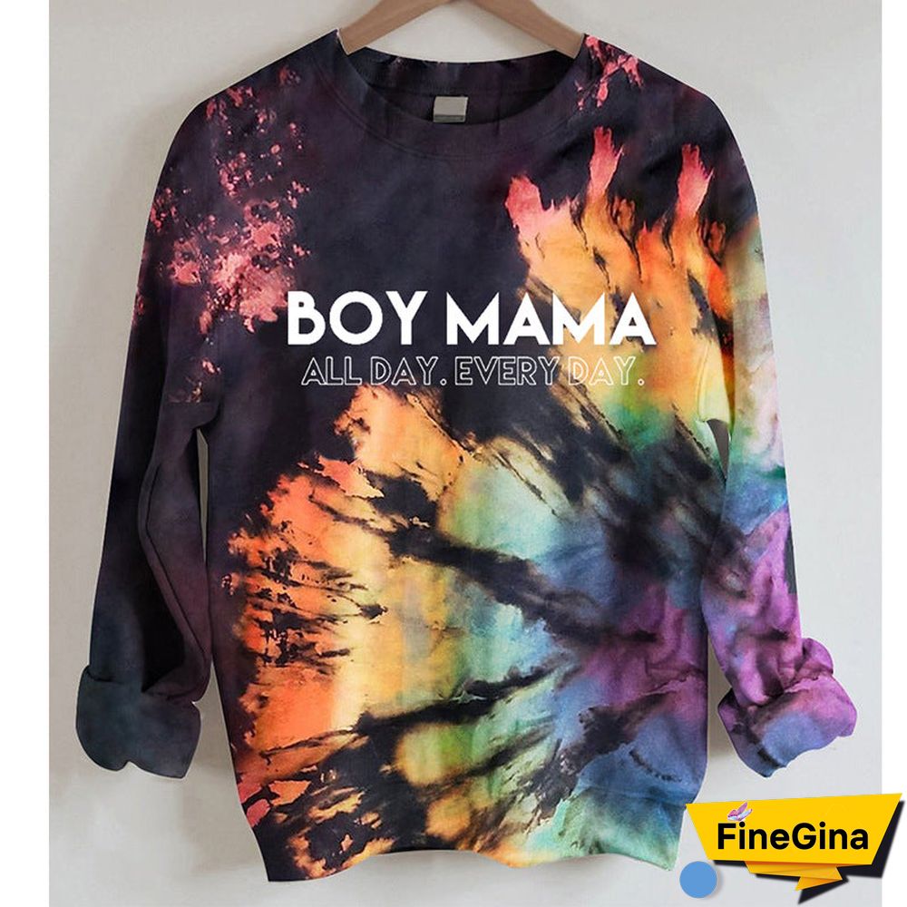 Crew Neck Letter Printed Sweatshirt