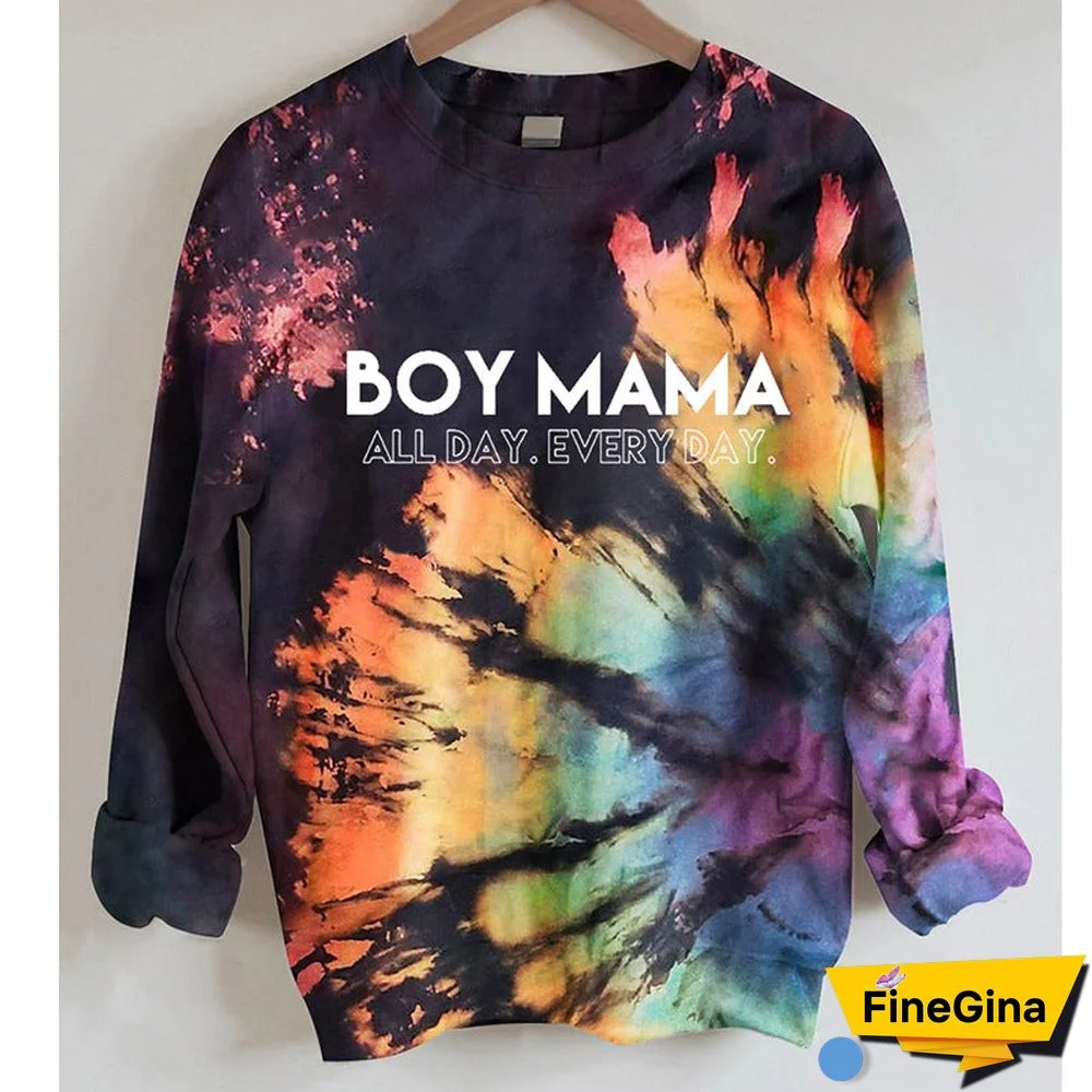 Crew Neck Letter Printed Sweatshirt