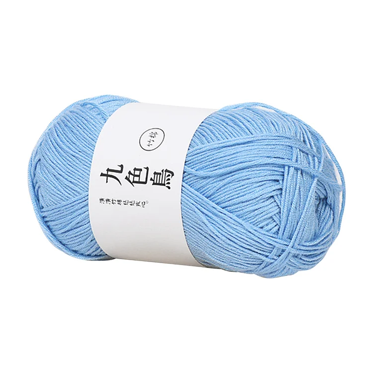 1 Roll 6 Strands Tencel Bamboo Cotton Rope Baby Knitwear Crochet Twine Yarn