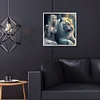 Diamond Painting-DIY Full Round Drill Beauty and Tiger(40*40CM)