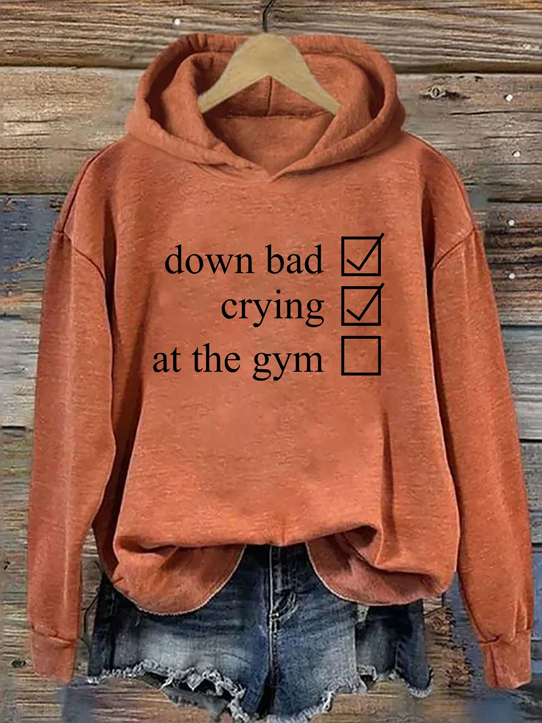 Crying At The Gym Hoodie