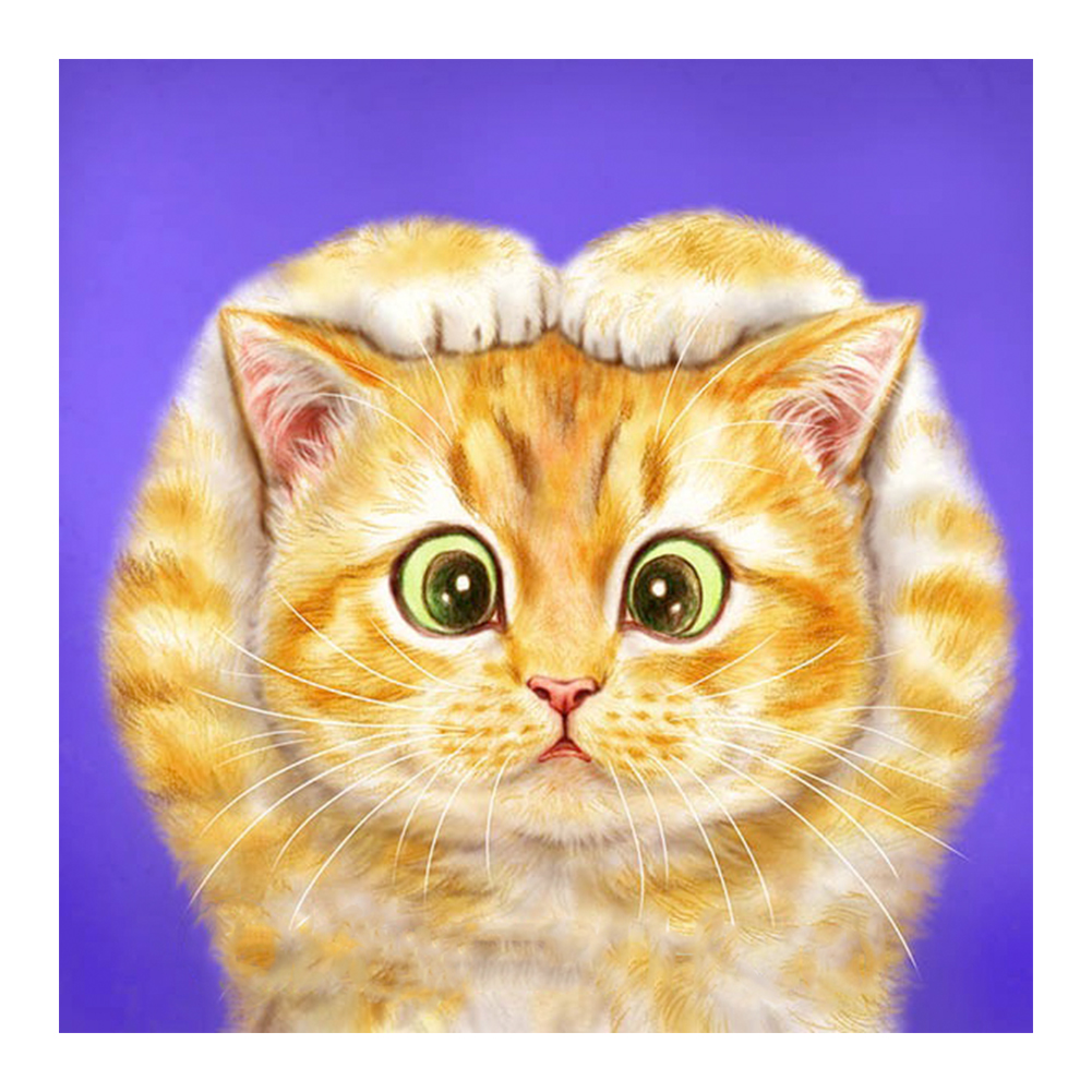 

Cat - Round Drill Diamond Painting - 30*30CM, 501 Original