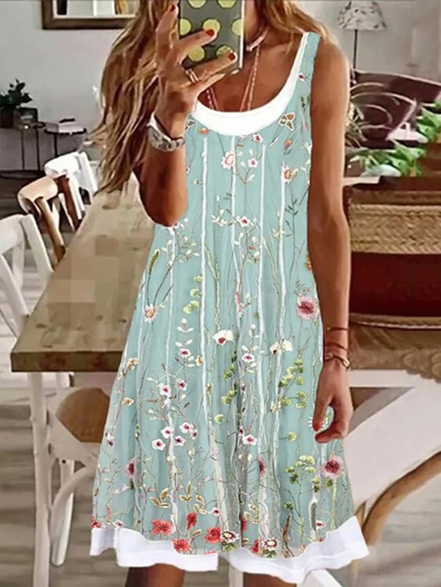 LILYADRESS Round Neck floral Casual Midi Dresses