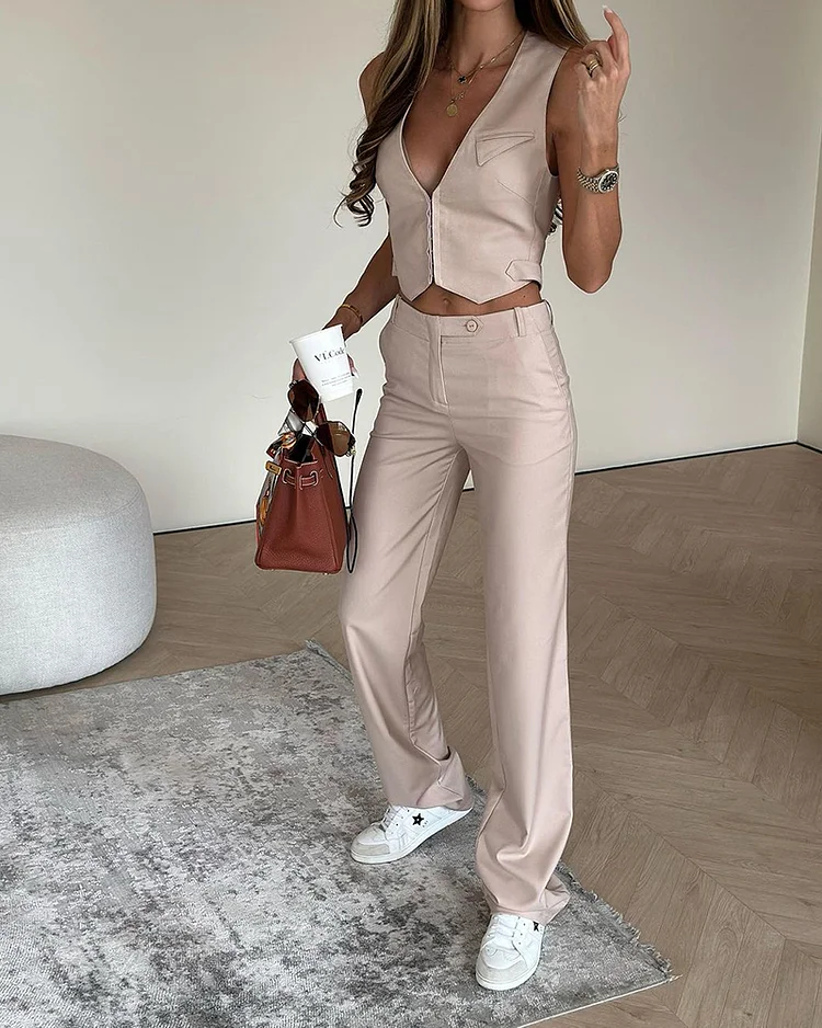 Vest Top and Pants Two Piece Set