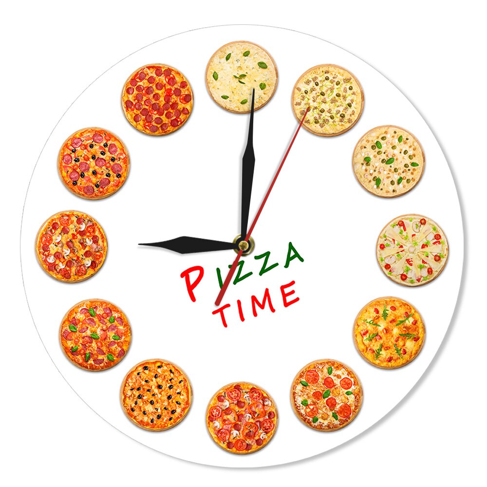 

Different Tastes Pizza - Frameless Acrylic Wall Clock, 501 Original