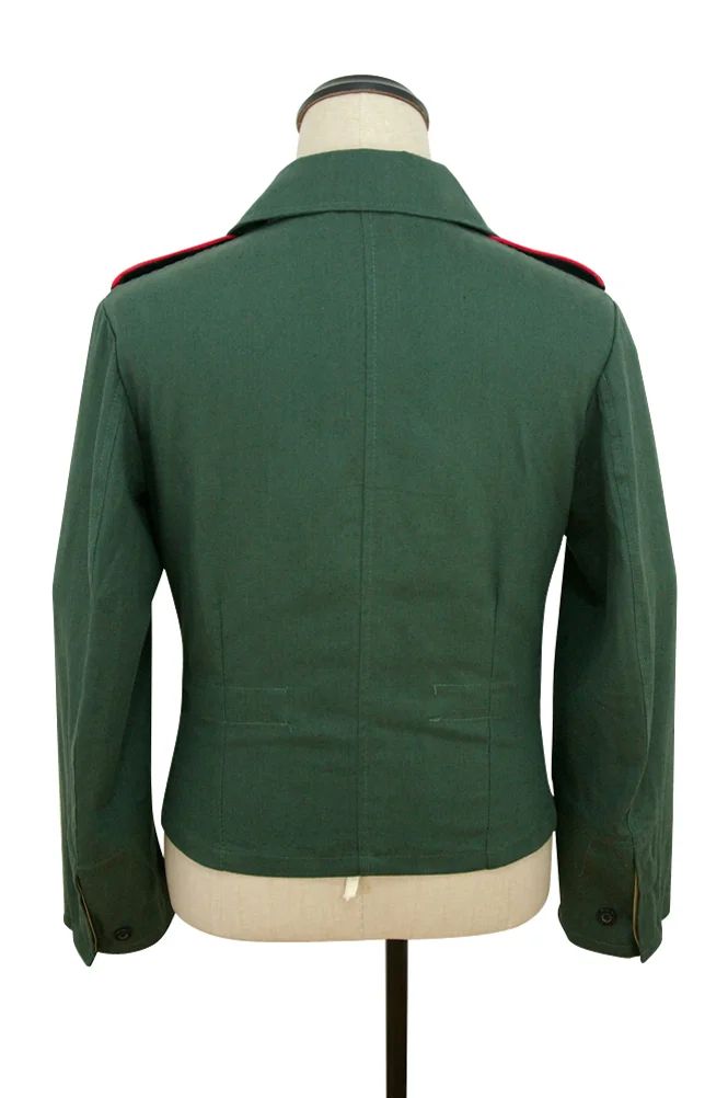   Wehrmacht German Panzer Summer HBT Reed Green Wrap Jacket Type II German-Uniform