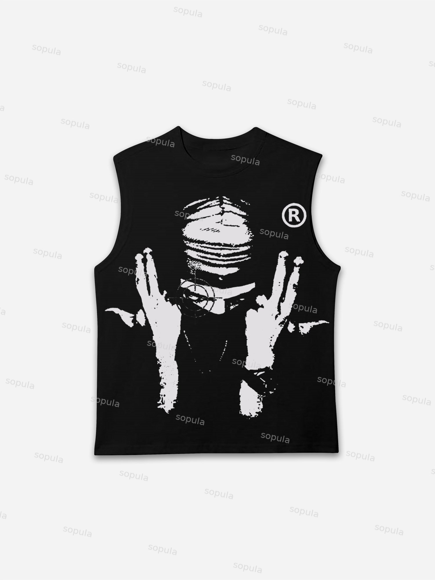 Street Gangster Graphic Print Tank Top - Sopula｜Premium Graphic Tees & Graphic Clothing