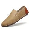 Simple and fashionable men's lightweight and breathable leather shoes