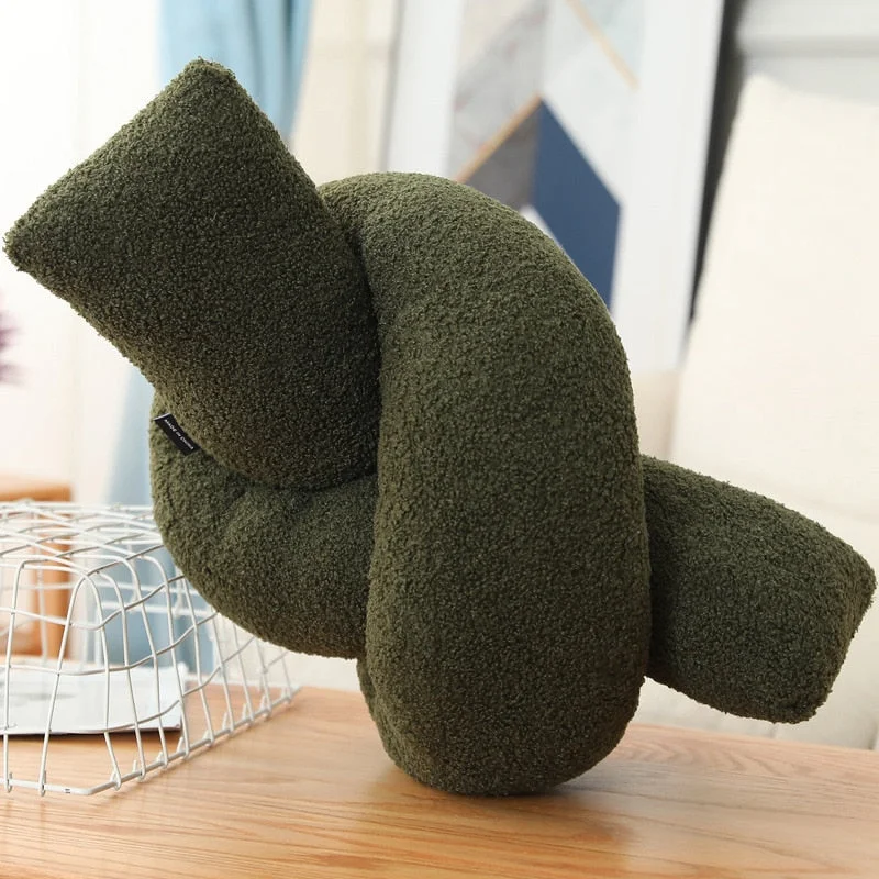 INS Nordic Luxury Flower Knot Ball Plush Pillow Baby Bed Cushion Living Room Sofa Decorative Throw Pillows Kids Toys Photo Props