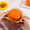Hamburger Sauce Plate Funny Kitchen Table Decoration Life Needs Cute Stuff