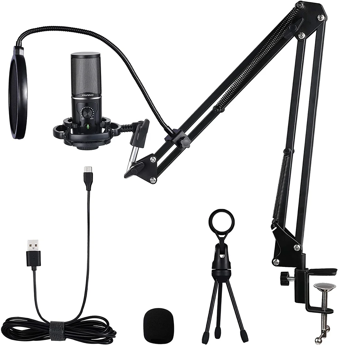  USB Microphone Kit, Professional Streaming Podcast PC
