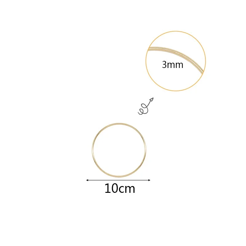 10-40cm Gold Metal Ring Flower Wreath Garland Weeding Decoration for Weddings Bridal Shower Home Party Decoration Catcher Hoops