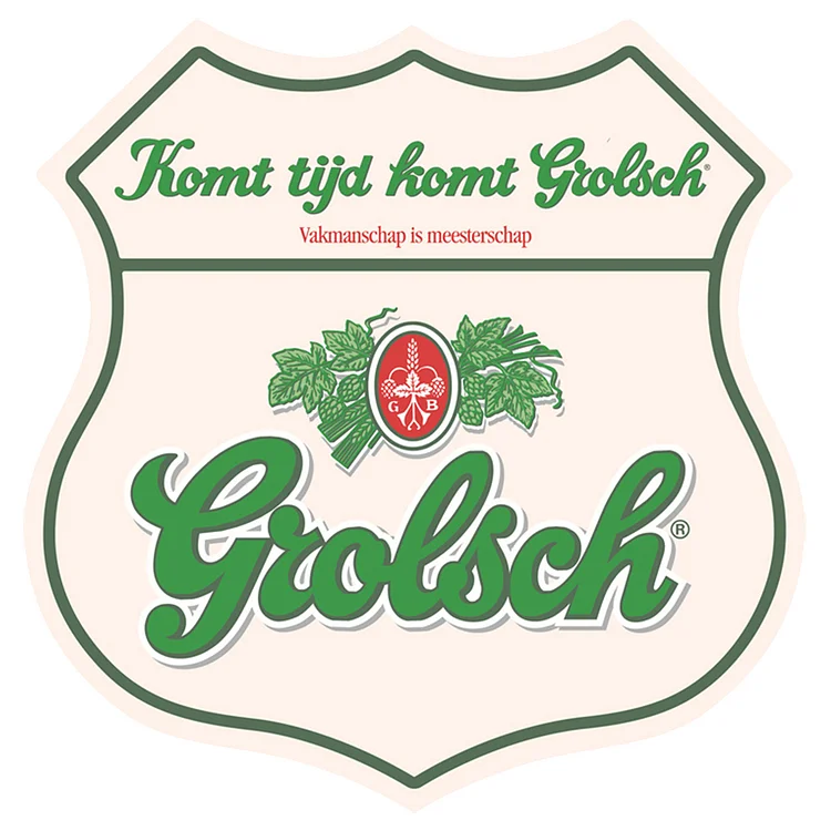 Grohlsch Beer - Tin Signs/Wooden Signs - Still Life Series - 12*12 inches (shield)