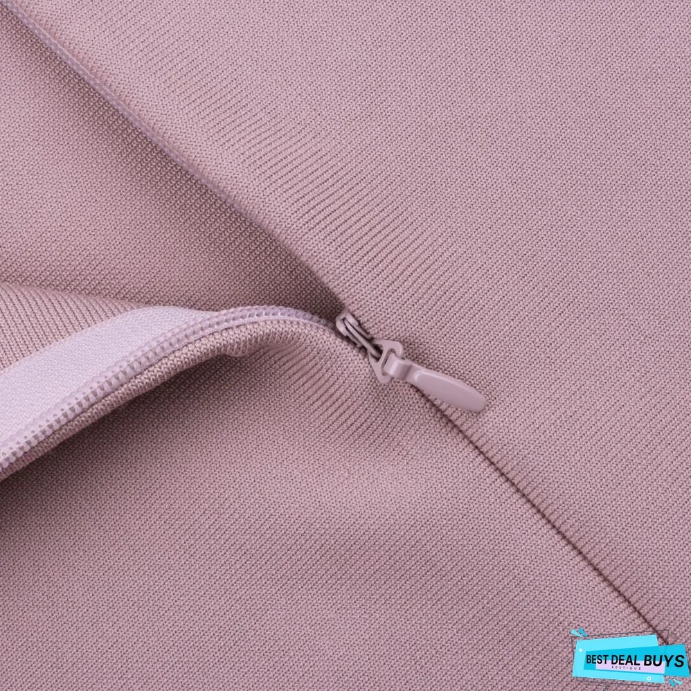 Strappy Sleeveless Frill Over Knee Bandage Dress PZ19194