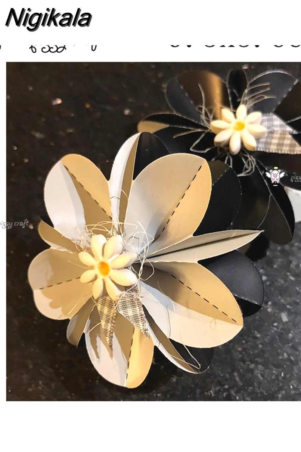 Nigikala Craft metal cutting dies cut die mold New 3D Folding flowers Scrapbook paper craft knife mould blade punch stencils dies