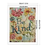 Flowers Calligraphy-14CT Stamped Cross Stitch 30*40cm/11.81*15.75in tapestrymarket