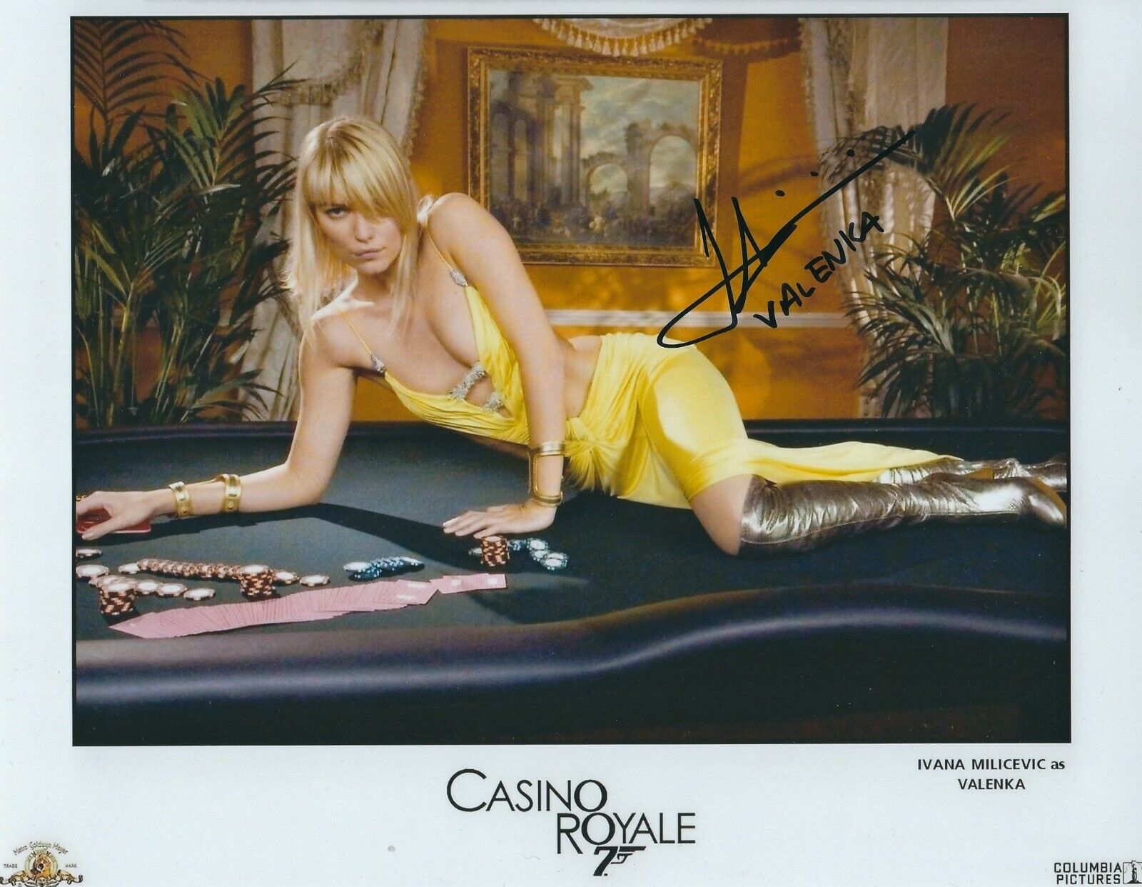 IVANA MILICEVIC SIGNED 007 JAMES BOND 8x10 Photo Poster painting 3 - UACC & AFTAL RD AUTOGRAPH