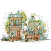 Flower Market -14CT Stamped Cross Stitch Kit(40*27cm)