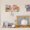 Wooden Bird Flower Special Shape Diamond Painting Hanging Hooks for Home Decor