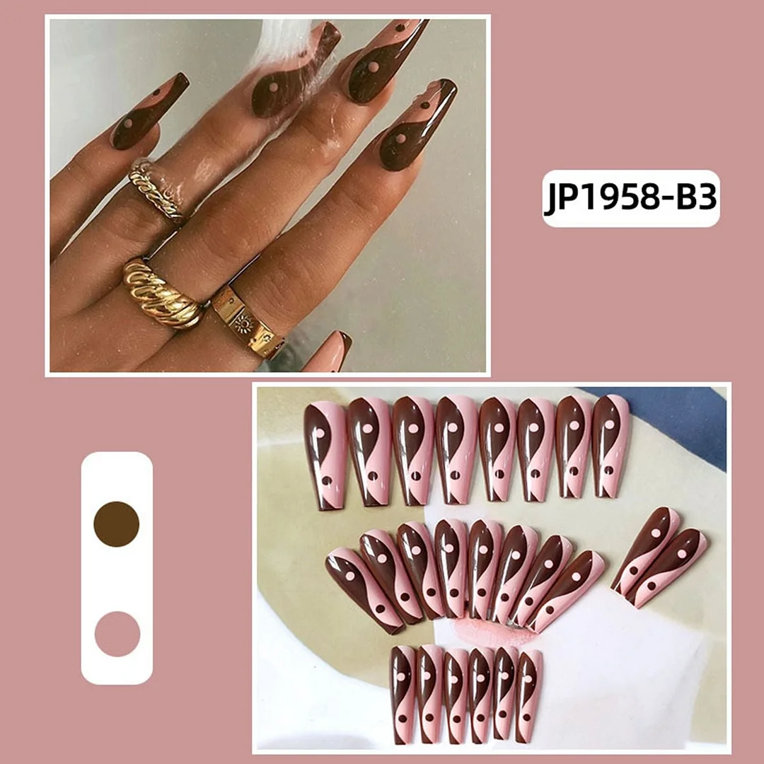 24pcs Extra Long Coffin False Nails yellow Flower designs Rhinestone Ballerina Fake Nails Full Cover Nail Tips Press On Nails-Nail Inspo