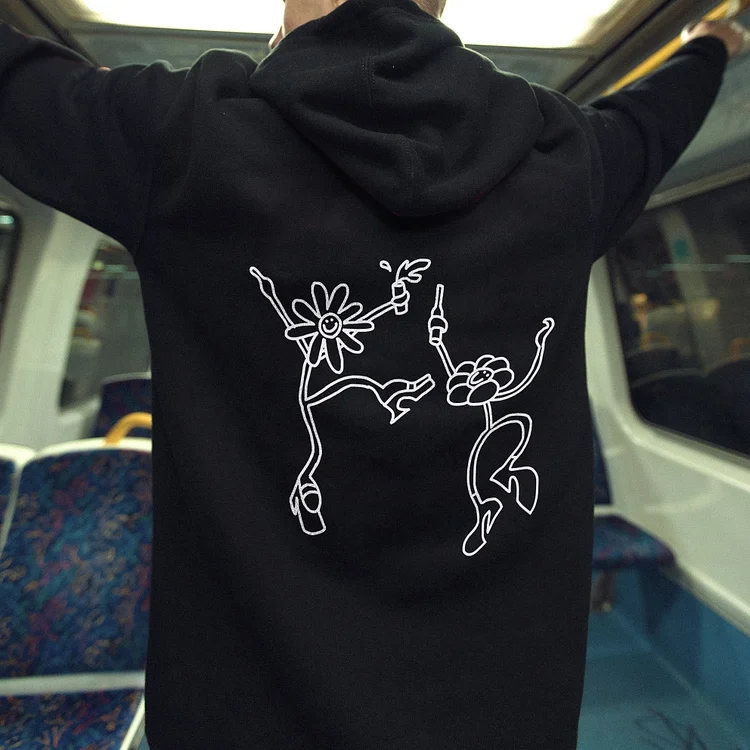 Flower Drink And Dance Hoodie