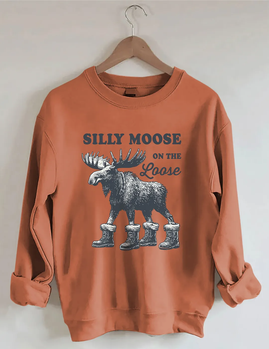 Silly Moose On The Loose Sweatshirt