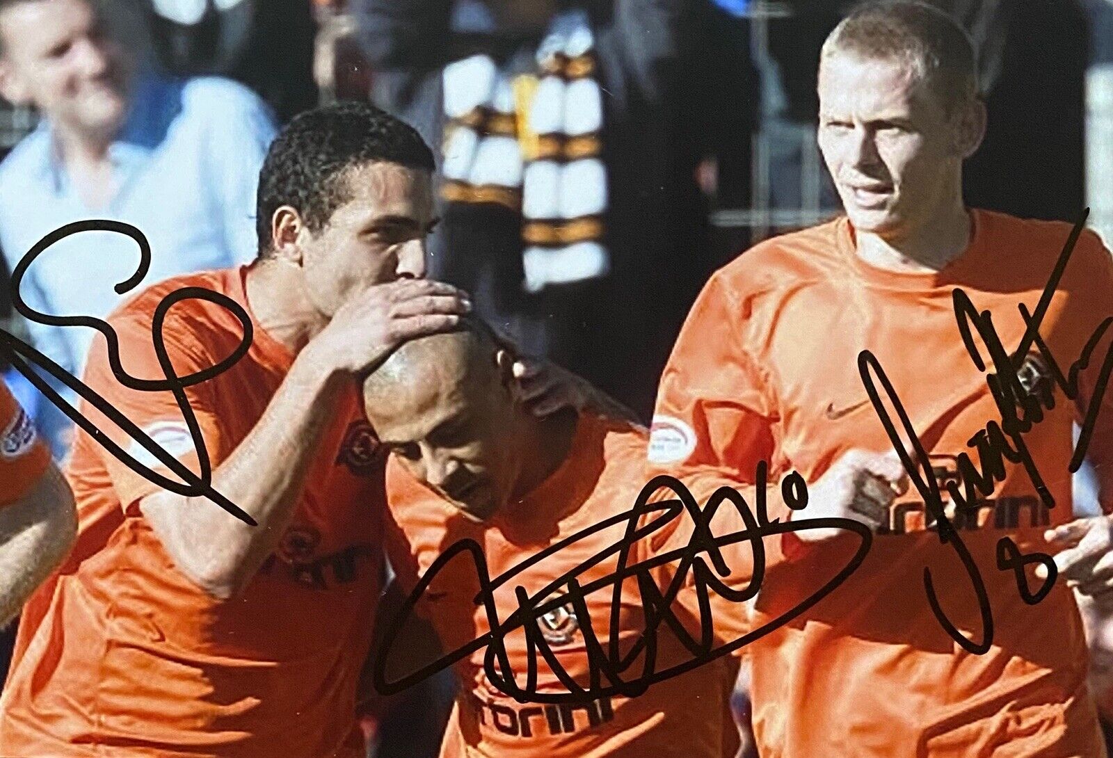 Cadamarteri, Casalinuovo & Robertson Hand Signed 6X4 Photo Poster painting - Dundee United