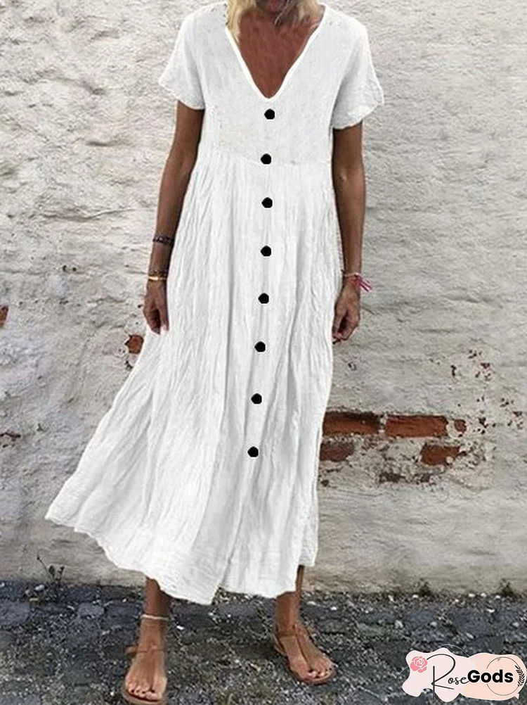 Plus Size Casual Long Maxi Dress