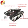 Metall Tank Chassis Kit Y100 Smart Crawler Roboter Plattform 33GB-520 DC Motor Aluminium Legierung Rad Kunststoff Track DIY Spielzeug