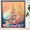 Diamond Painting -DIY Full Square Drill Flower Sailboat