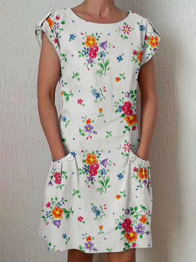 Women's Retro Classic Floral Pattern Dress