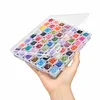 56 Boxes Clear Bead Organizer Box with Compartments Plastic Storage Boxes Set Multifunctional Diamond Painting Storage Containers for Diamonds Seeds Beads Nail Rhinestones