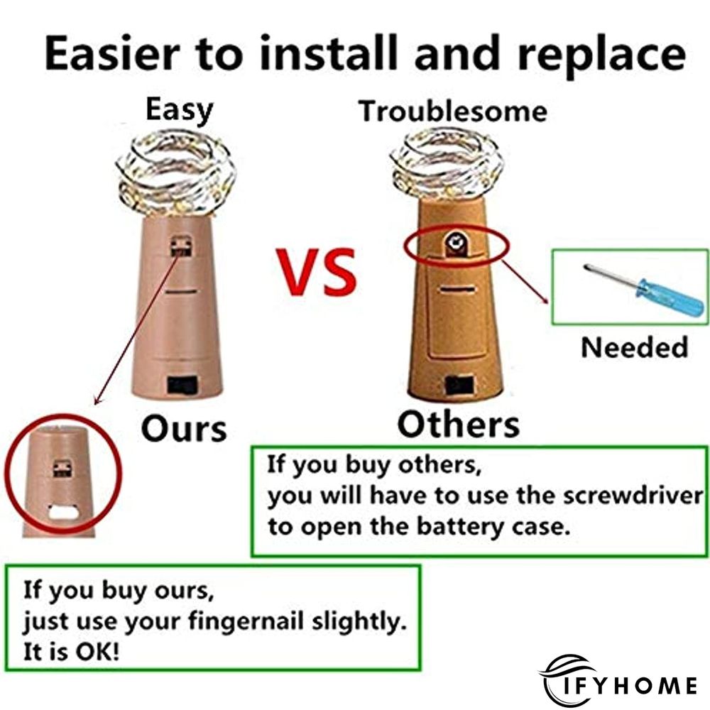 10LED Wine Bottle Lights with Cork | IFYHOME