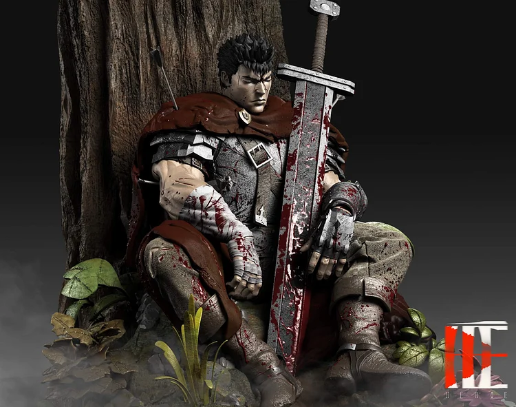 PRE-ORDER Héroe Collectibles Studio - Berserk - Guts 1/4 Scale Statue(GK)