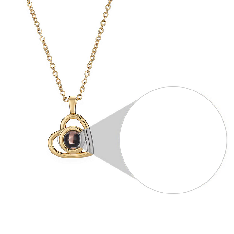 Personalized Heart Photo Necklace