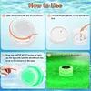 Solar Pool Chlorine Tablet Dispenser with Colorful Light for Up to 3 inch Tablet