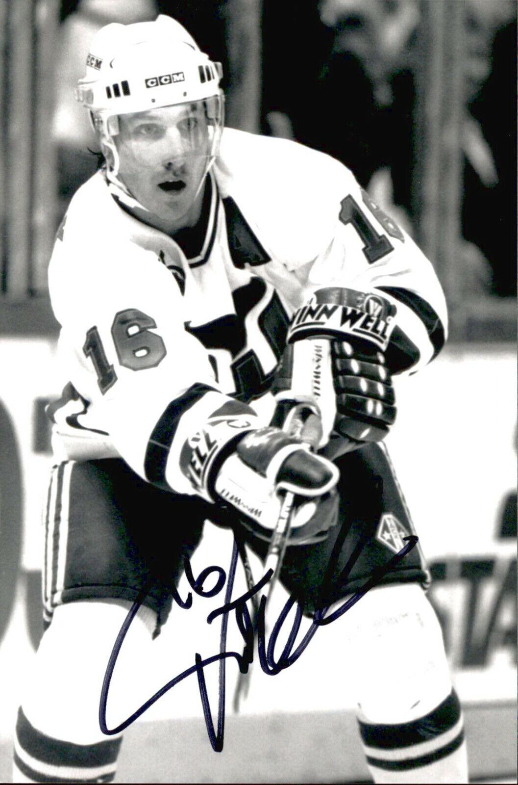 Pat Verbeek SIGNED autographed 4x6 Photo Poster painting HARTFORD WHALERS