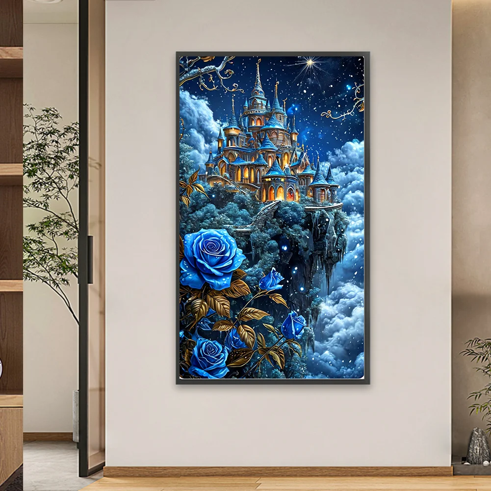 Diamond Painting - Full Round Drill - Rose Castle(Canvas|40*70cm)