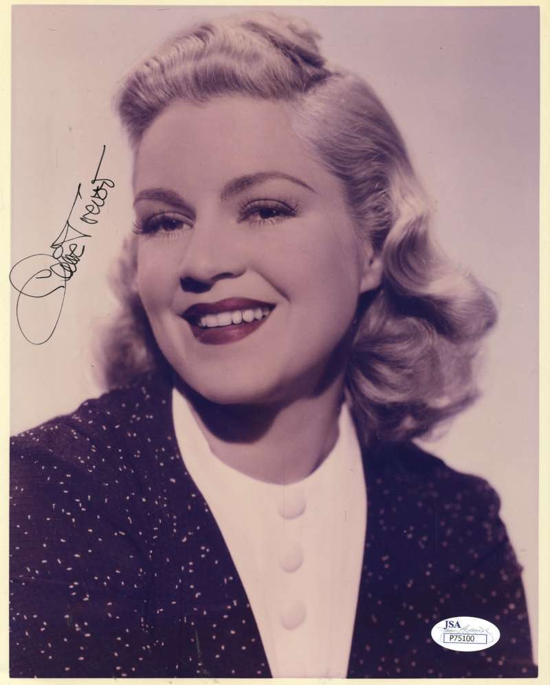 Claire Trevor Jsa Coa Cert Hand Signed 8x10 Photo Poster painting Authenticated Autograph