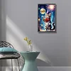 Diamond Painting -5D Round Partial AB Drill New Years Cat(35x55cm)