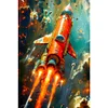 Diamond Painting -DIY Full Square Drill Rocket(65*45CM)
